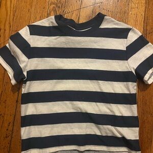 BDG Striped Tee - Navy and White